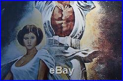 Vintage Original Star Wars Tom Jung 1977 Rare Proto Four-scene Rolled Poster