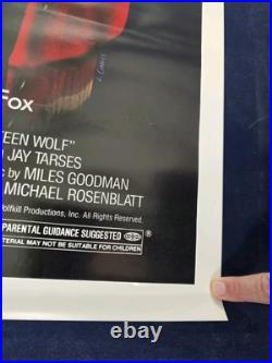 Vintage Original TEEN WOLF 27x41 ROLLED Movie Poster MICHAEL J FOX 1985