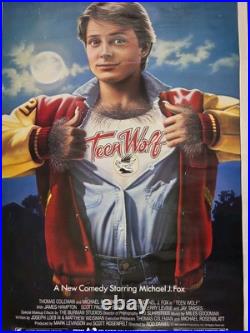 Vintage Original TEEN WOLF 27x41 ROLLED Movie Poster MICHAEL J FOX 1985