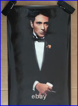 Vintage Original The Godfather Part 2 Poster Al Pacino 1991 Video Cassette Movie