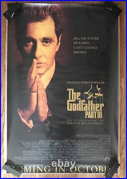 Vintage Original The Godfather Part 3 Movie Poster Promo Al Pacino Paramount