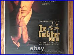 Vintage Original The Godfather Part 3 Movie Poster Promo Al Pacino Paramount