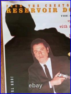 Vintage Original Theatre Subway Size Pulp Fiction Poster John Travolta 1994