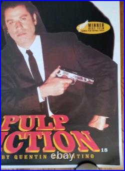 Vintage Original Theatre Subway Size Pulp Fiction Poster John Travolta 1994