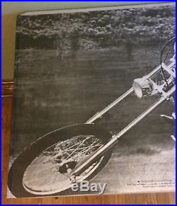 Vintage Peter Fonda Chopper Motorcycle Poster of Month Newsfoto 1969 Easy Rider