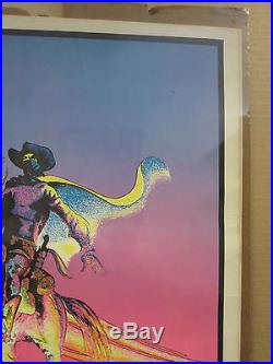 Vintage Phantom Rider 1972 Black light Poster original 10047