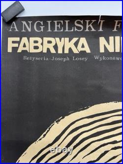Vintage Polish The Damned Hammer Horror Movie Poster J Neugebauer 22.5x32