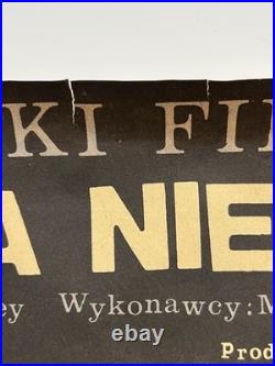 Vintage Polish The Damned Hammer Horror Movie Poster J Neugebauer 22.5x32