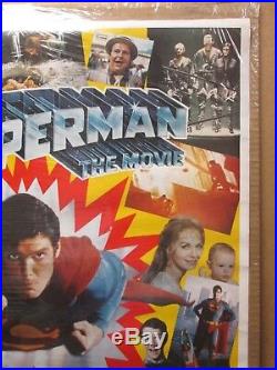 Vintage Poster DC Comics Superman the Movie 1979 Montage Inv#3092