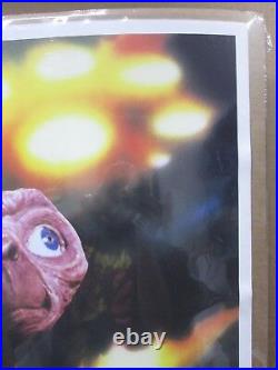Vintage Poster E. T. The Extra-Terrestrial Movie 1982 Alien Inv#G391