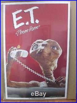 Vintage Poster E. T. The Extra-Terrestrial Movie 1982 Alien Inv#G467