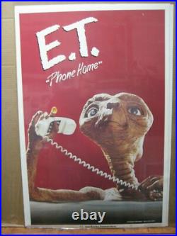 Vintage Poster E. T. The Extra-Terrestrial Movie 1982 Alien Inv#G6171