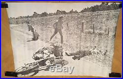 Vintage Poster Easy Rider Accident Fonda Hopper 1970's Motorcycle Crash Pin-up
