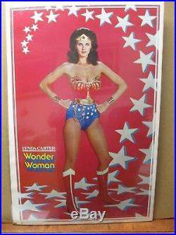 Vintage Poster Linda Carter as DC Comics Wonder woman the Movie 1977 Inv#239