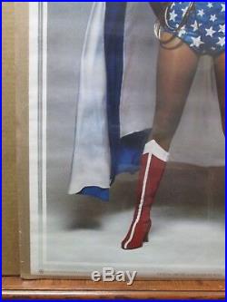Vintage Poster Linda Carter as DC Comics Wonder woman the Movie 1977 Inv#3353