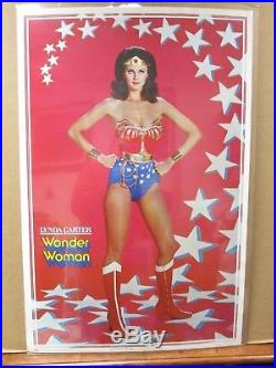 Vintage Poster Lynda Carter as DC Comics Wonder woman the Movie 1977 Inv#1081