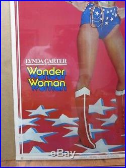 Vintage Poster Lynda Carter as DC Comics Wonder woman the Movie 1977 Inv#3197