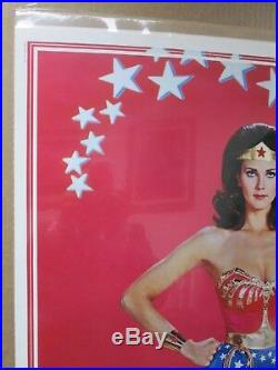 Vintage Poster Lynda Carter as DC Comics Wonder woman the Movie 1977 Inv#716