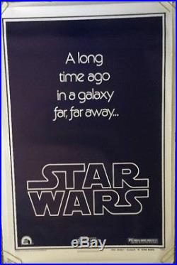 Vintage Poster Star Wars Original Movie Teaser B Pin-up 1977 Galaxy Far Away