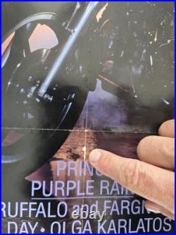 Vintage Prince Purple Rain Original Movie Poster 27x41 EUC! Authentic