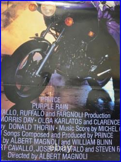 Vintage Prince Purple Rain Original Movie Poster 27x41 EUC! Authentic