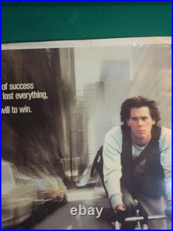 Vintage QUICKSILVER Movie Poster 1986 Kevin Bacon 41 x 27 CBS Fox Video Rare HTF