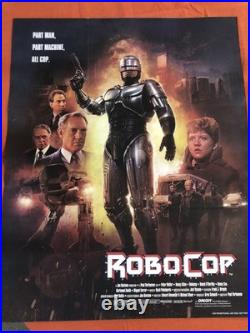 Vintage ROBOCOP (1987) ORIGINAL Promotional Dual Sided MOVIE POSTER 20 X 16