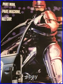 Vintage ROBOCOP (1987) ORIGINAL Promotional Dual Sided MOVIE POSTER 20 X 16