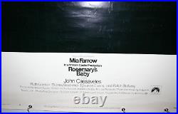 Vintage ROSEMARY'S BABY Original 1968 Movie Poster 40x60 John Cassavetes RARE
