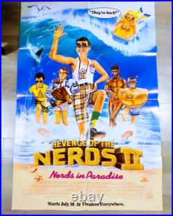 Vintage Rare 1987 Revenge Of The Nerds 2 Theater Promo Poster