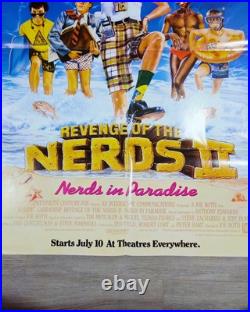 Vintage Rare 1987 Revenge Of The Nerds 2 Theater Promo Poster