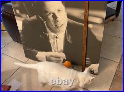 Vintage Rare B&w Large 3ft X 3 Ft Pulp Fiction Movie Poster Board-john Travolta