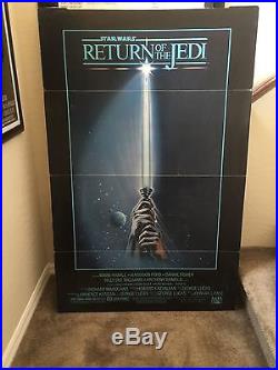 Vintage Return Of The Jedi Theater Lobby Movie Standee Poster Rare Star Wars