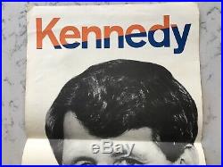 Vintage Robert Bobby Kennedy President Political Campaign Poster 1968 Picture Wh