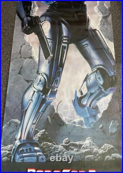 Vintage Robocop 2 Original Movie Poster 26x70 1990 Rare Huge