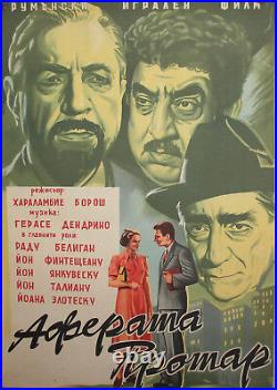 Vintage Romanian Movie Poster The Protar Affair 1957