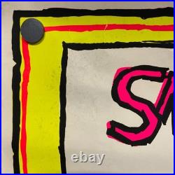 Vintage SNOOPY FOR PRESIDENT Blacklight Poster 1968 Anti War RARE Leslie Tobin