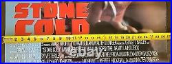 Vintage STONE COLD Original 1991 Movie Theater Poster BRIAN BOSWORTH Rolled