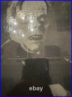 Vintage Set Of 3 Universal Monsters Framed Posters Night Gallery Era Rare