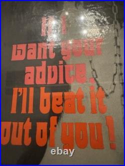 Vintage Set Of 3 Universal Monsters Framed Posters Night Gallery Era Rare