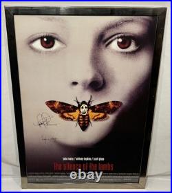 Vintage Silence of the Lambs Movie Poster SIGNED Anthony Hopkins Jody Foster 39