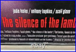 Vintage Silence of the Lambs Movie Poster SIGNED Anthony Hopkins Jody Foster 39