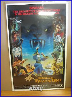 Vintage Simbad and the Eye of the tiger movie poster 1977 616