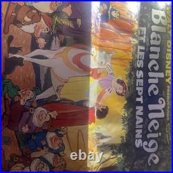 Vintage Snow White Original Belgian Movie Poster 1970s Blanche Neige