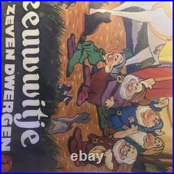 Vintage Snow White Original Belgian Movie Poster 1970s Blanche Neige