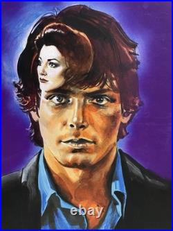 Vintage Somewhere In Time original movie poster concept art Christopher Reeve Vintage Somewhere In Time original movie poster concept art Christopher Reeve