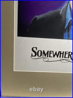Vintage Somewhere In Time original movie poster concept art Christopher Reeve