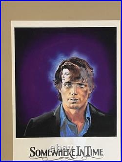 Vintage Somewhere In Time original movie poster concept art Christopher Reeve Vintage Somewhere In Time original movie poster concept art Christopher Reeve