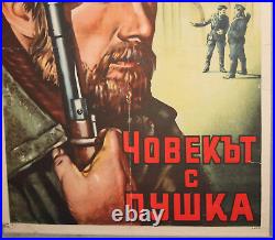 Vintage Soviet Russian Movie Poster Chelovek s ruzhyom 1938