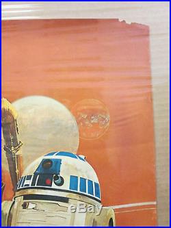 Vintage Star Wars Coca Cola movie poster 1977 Rd-D2 Aptoo-Detoo C-3PO 11928